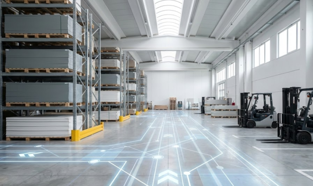 Warehouse design and physical flow: margin is lost by walking