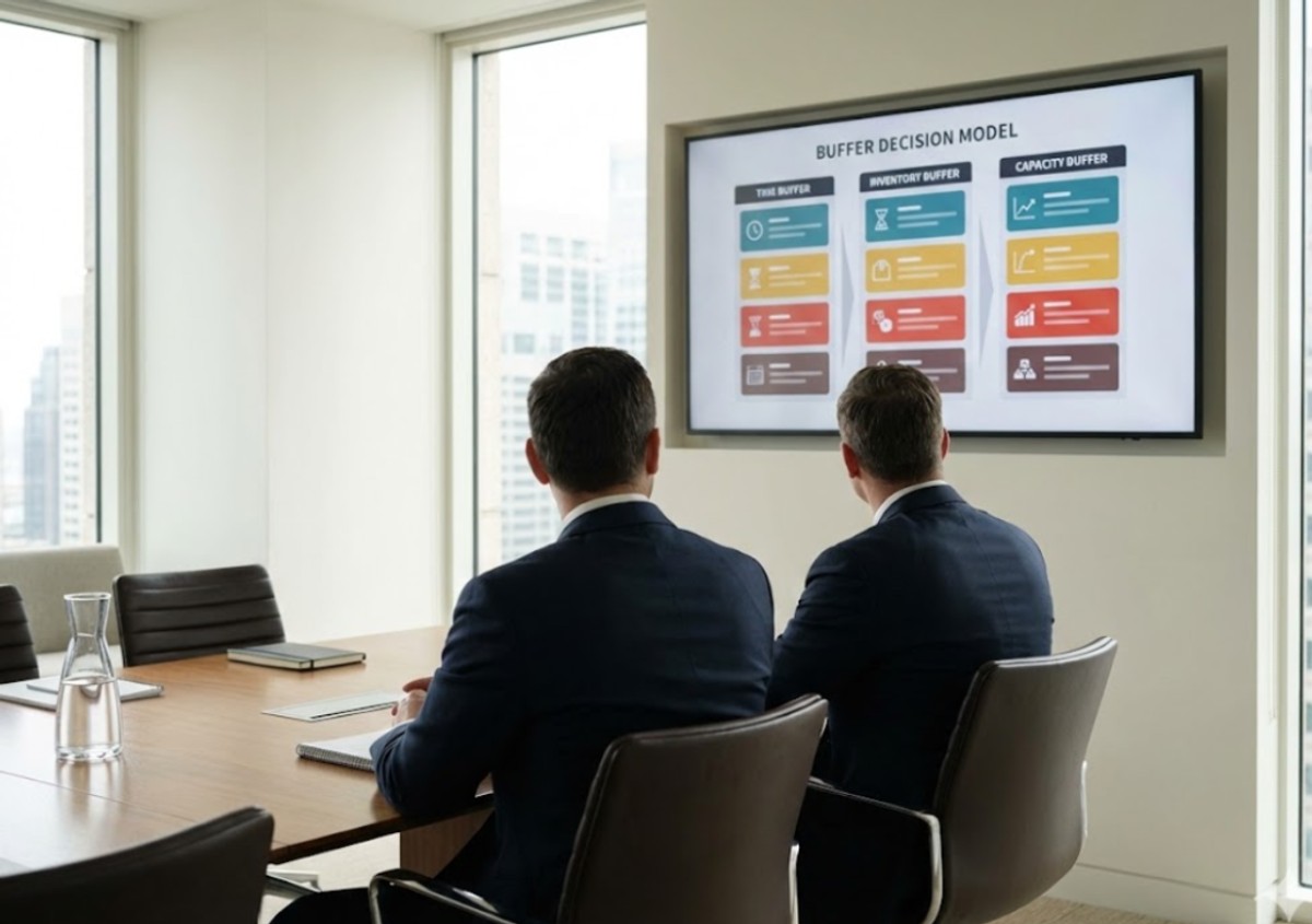 Purchasing and operations meeting: decisions without visible data.
